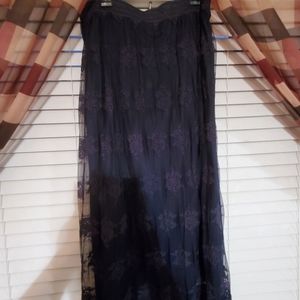 lace maxi skirt